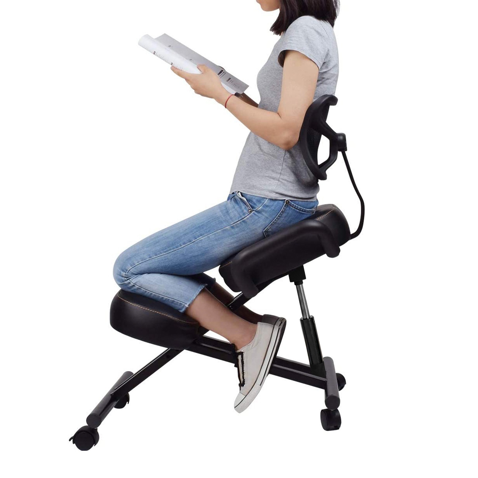 Posture deluxe discount metal kneeler chairs