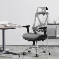 MIUZ Ergonomic Mesh Office Chair Executive Chairs Study Computer Gaming Seat Dark Grey