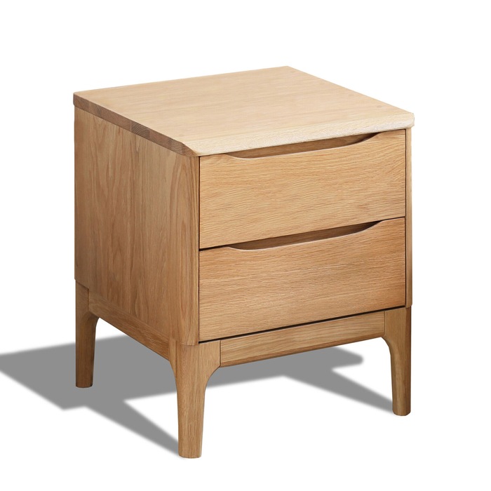 Portland Solid Recycled Pine Timber Bedside Table MyDeal