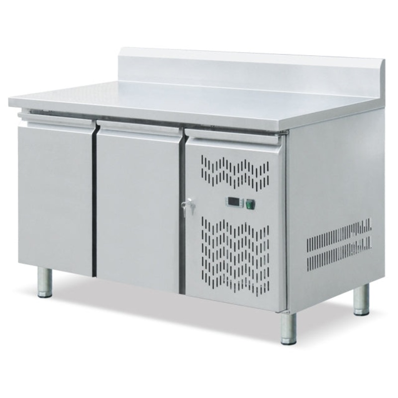 Buy Two Door Under Counter Stainless Steel Fridge with Backsplash MyDeal