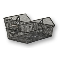 Basil Cento Flower Rear Basket S Black