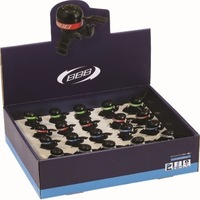 Bbb-Cycling Bell Minifit Display (Box Of 20) Blk/Blu/Red/Gre