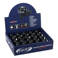 Bbb-Cycling Bike Bell Loud And Clear Deluxe 20X Black Display - Black