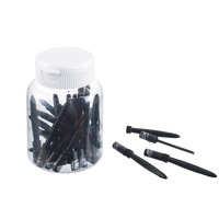 Bbb-Cycling Dustcover Raincoat Shift End Ferrules 25 Pcs 4Mm - Black