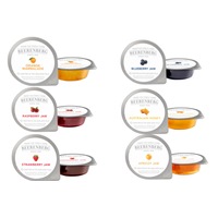 120 x Beerenberg Mixed Jams Apricot, Marmalade. Honey, Raspberry, Strawberry, Blueberry 14G 