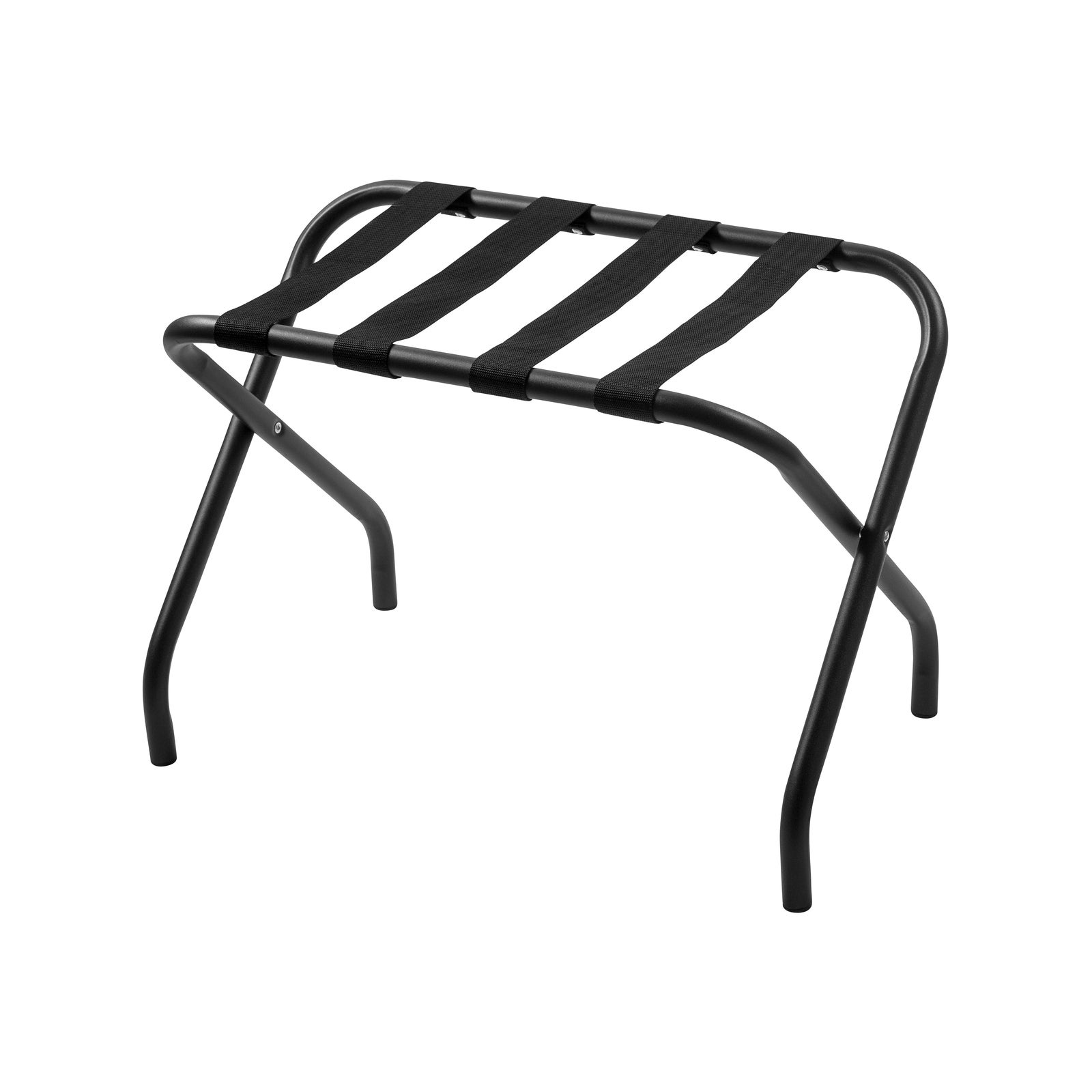 Black Strapped Luggage Rack without back