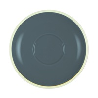 Brew-Steel Blue/White Espresso Saucer x 6