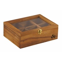 Davis & Waddell Acacia Wood Tea Box 