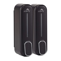 Double Soap Dispenser 300ml - Black