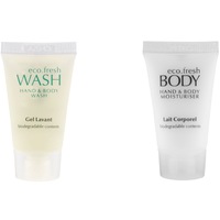 Eco Fresh Hand/Body Wash & Hand/Body Moisturiser 15ml Pack 100 Pieces