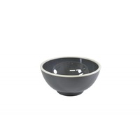 Jab Vintage Enamel Look Bowl Grey/ White 125mm x 6