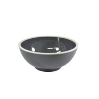 Jab Vintage Enamel Look Bowl Grey/White 175mm x 6