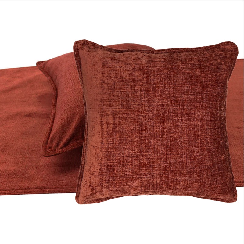 Buy Parker Russet Bed Runner & Cushion Set Single/King Single MyDeal