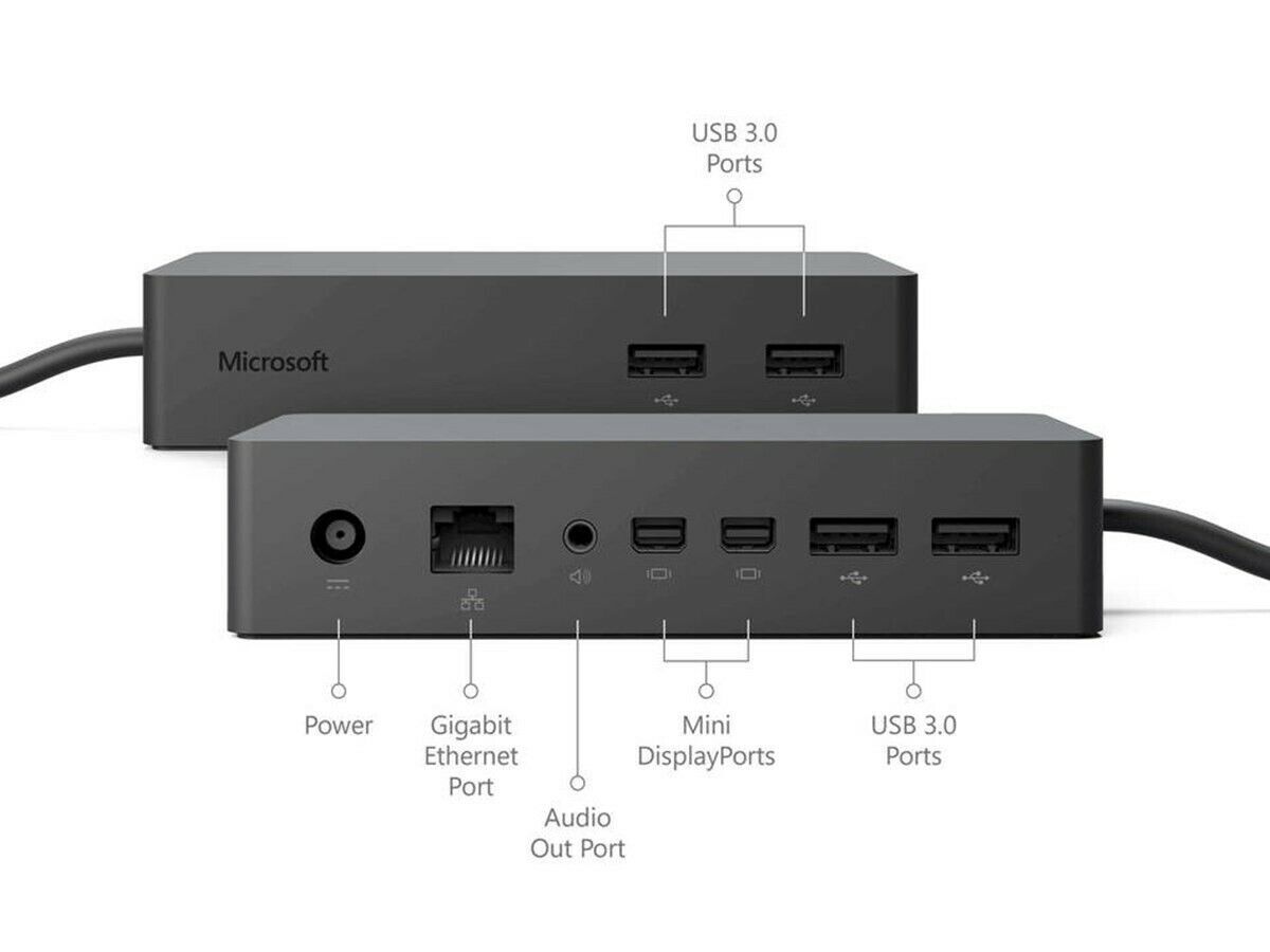 Microsoft Surface Dock for Surface Pro 3 4 5 6 & Laptop 3 4 with Power Supply