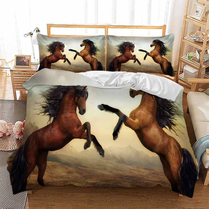 Buy Horse Quilt cover set, Queen, King MyDeal