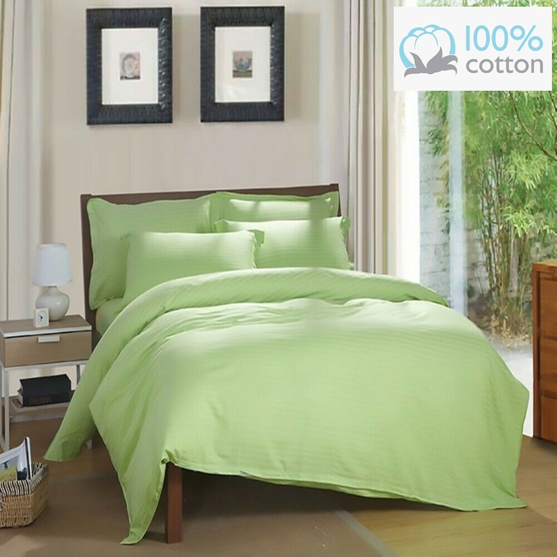 Buy Lime Green 100 Cotton Quilt Cover SetSingle/Double/Queen/King