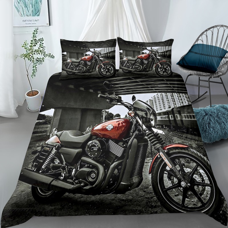 Buy Motorbike custom cruiser Quilt cover set,Single,Double,Queen,King
