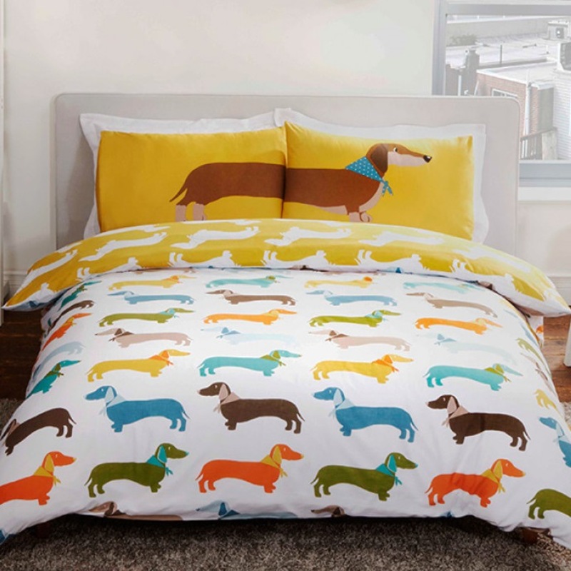Buy Sausage Dog Quilt Cover Set, Double,Queen,pup,puppy MyDeal