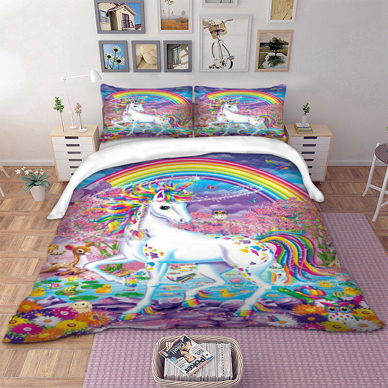 Unicorn double hotsell bed quilt cover