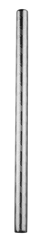 IOco Embossed Stainless Steel Bubble Tea Straw 12mm - Silver