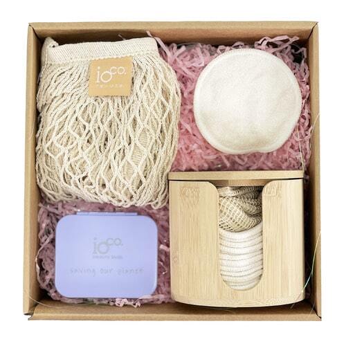 IOco Gift Pack For Her - Bamboo Cylinder - Natural Mesh - Beauty Buds 4pc
