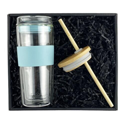 IOco Travel Cup Gift Pack - 16oz Ocean Blue - Smoothie Lid