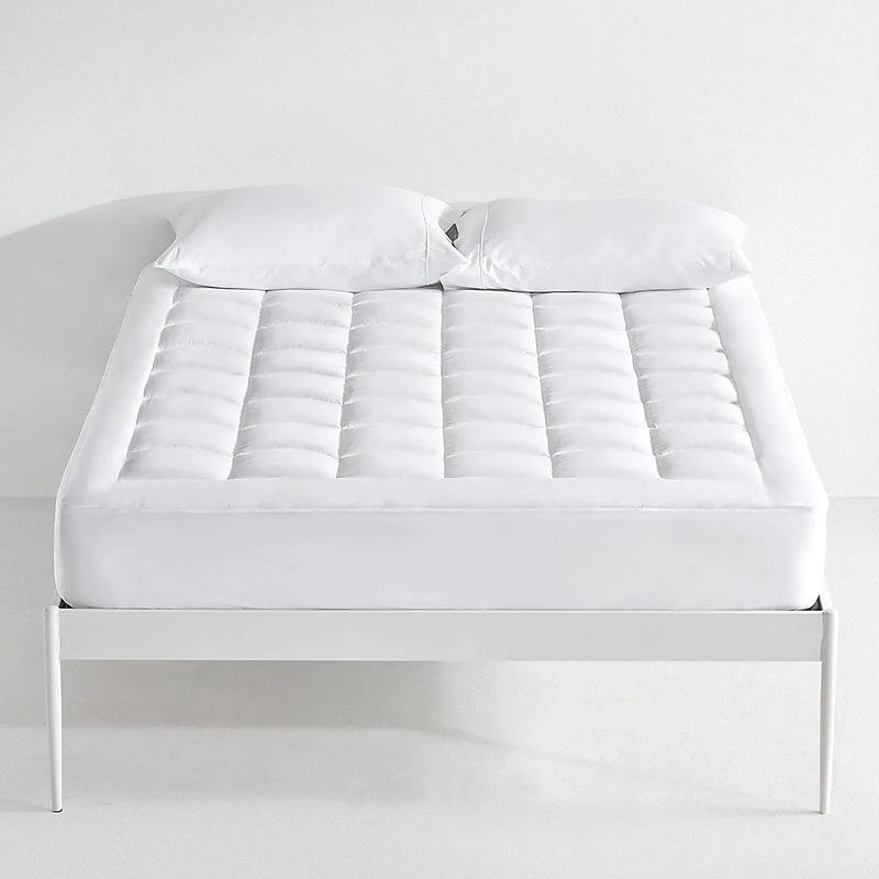 Buy Luxury 1000GSM Pillowtop Mattress Topper Fully Fitted Mattress Pad