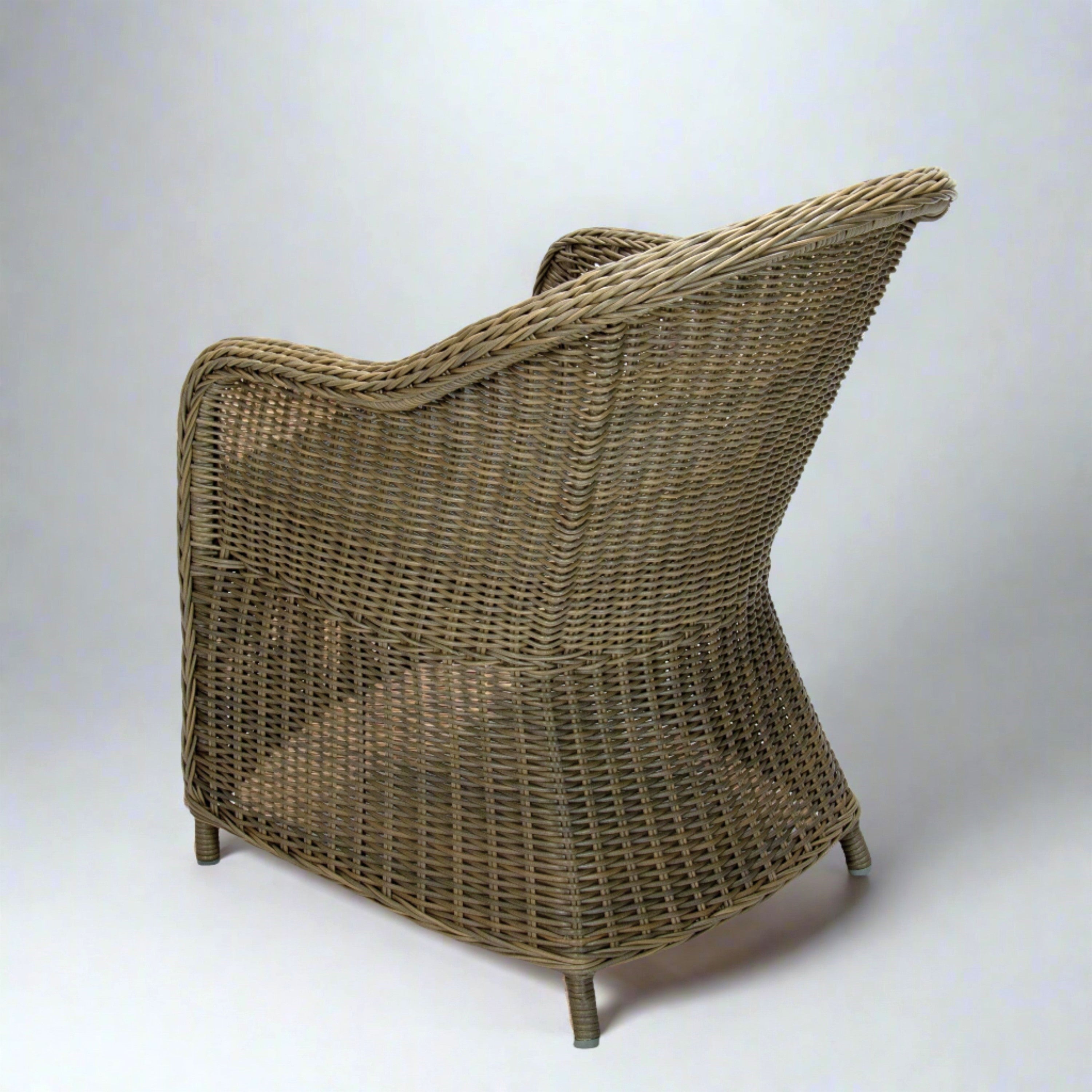 hampton wicker outdoor club chair