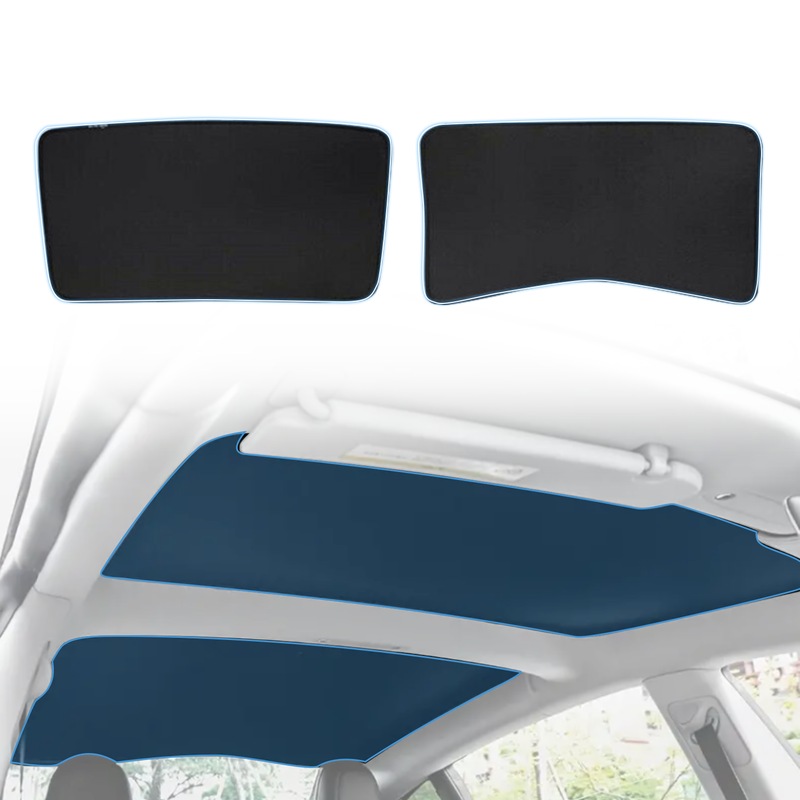 Buy Glass Roof Sunshade for Tesla Model 3 UV Protection Mesh