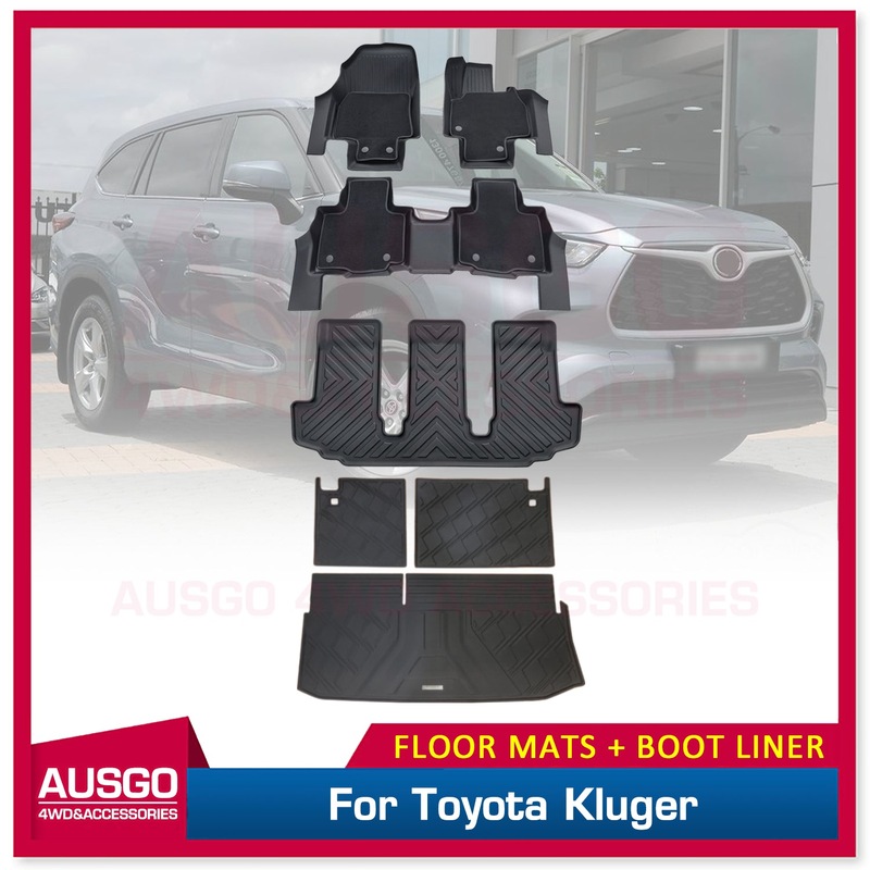 Buy 3 Rows TPE Floor Mats + Detachable 3PCS Cargo Mat for Toyota Kluger