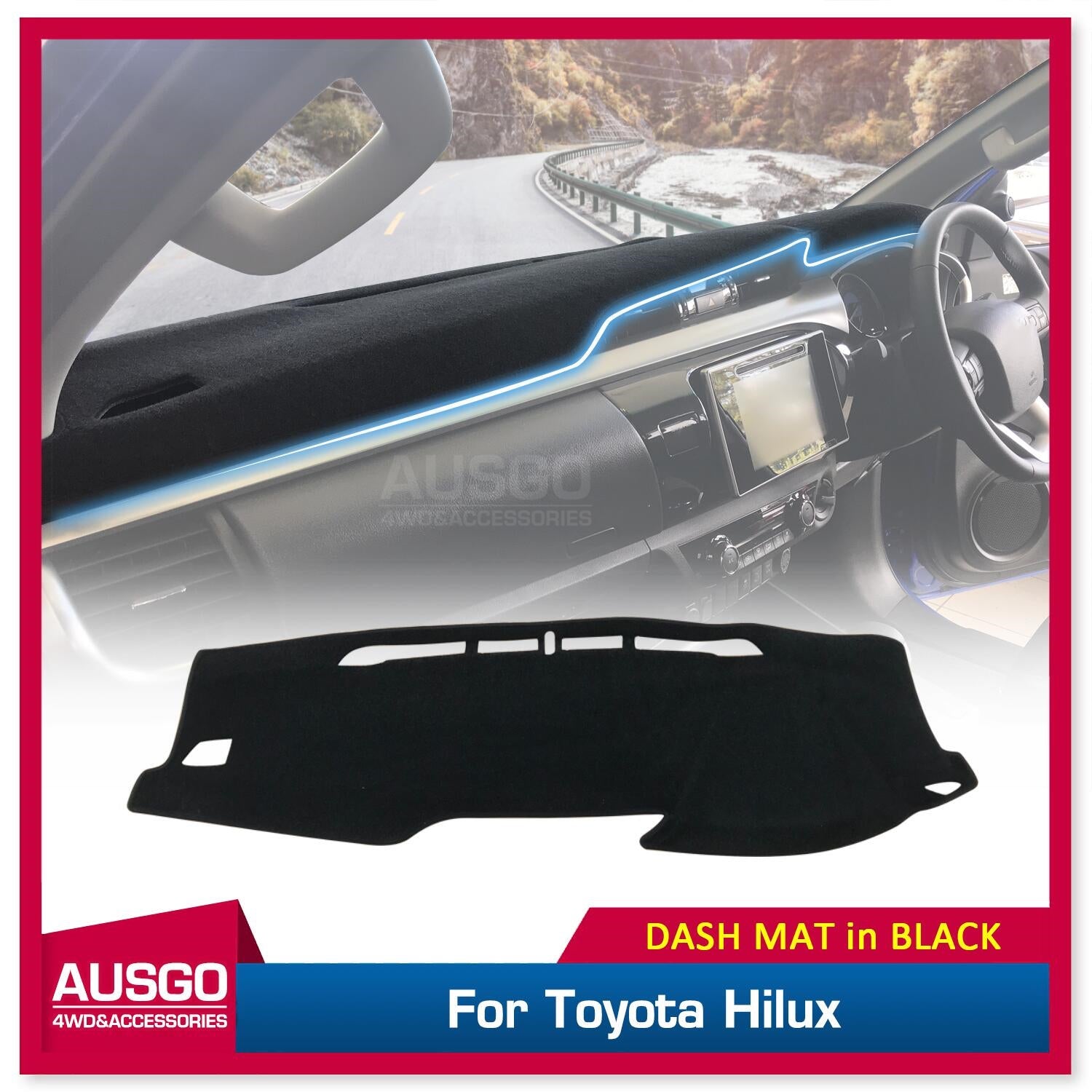 3D Dash Mat for Toyota Hilux REVO 2015-Onwards Dashboard Cover