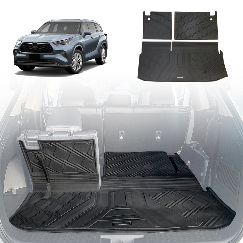 Buy 3D TPE Cargo Mat for Toyota Kluger Grande 2021-Onwards Boot Mat ...