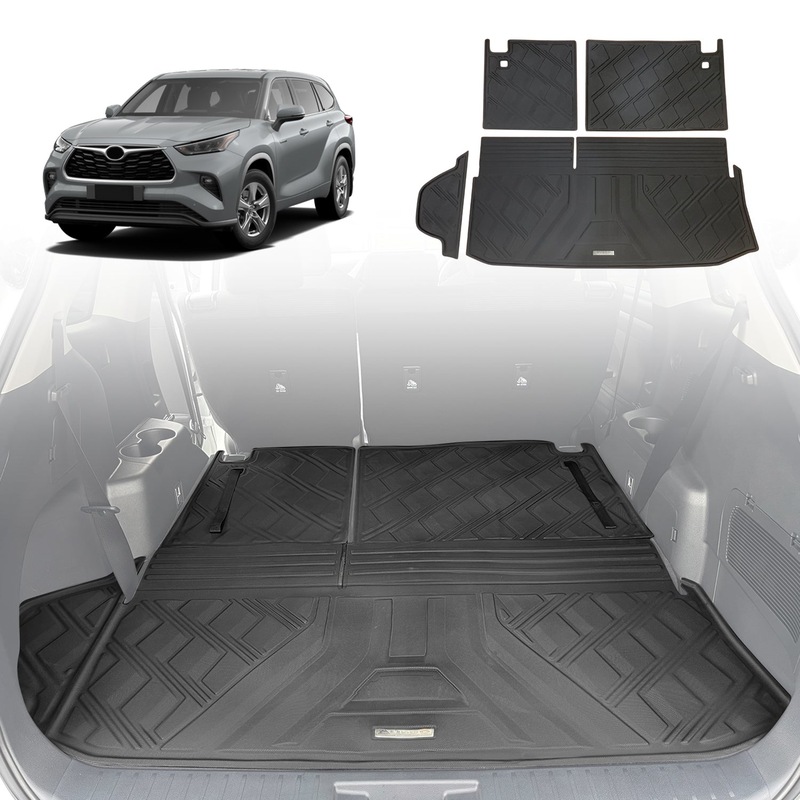 Buy 3D TPE Cargo Mat for Toyota Kluger GX / GXL 2021-Onwards Boot Mat ...