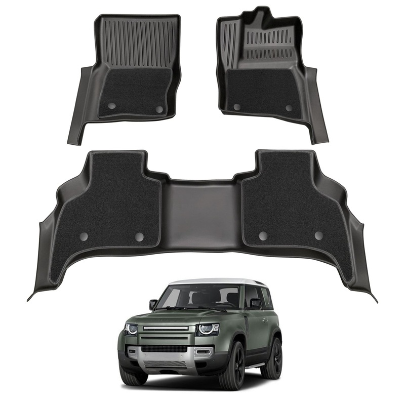 Buy Double-Layer Car Floor Mats for Land Rover Defender L663 Series 110 ...