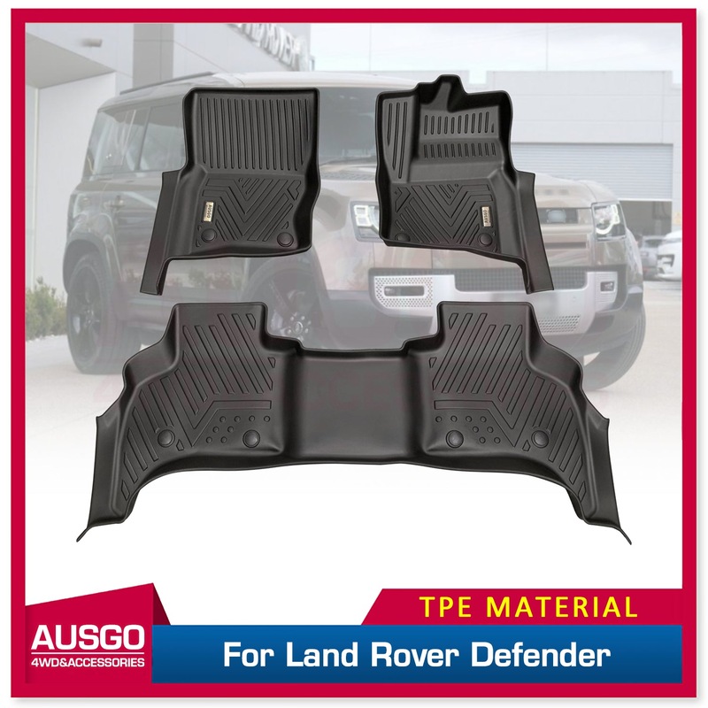 Buy 5D TPE Door Sill Covered Car Floor Mats for Land Rover Defender ...