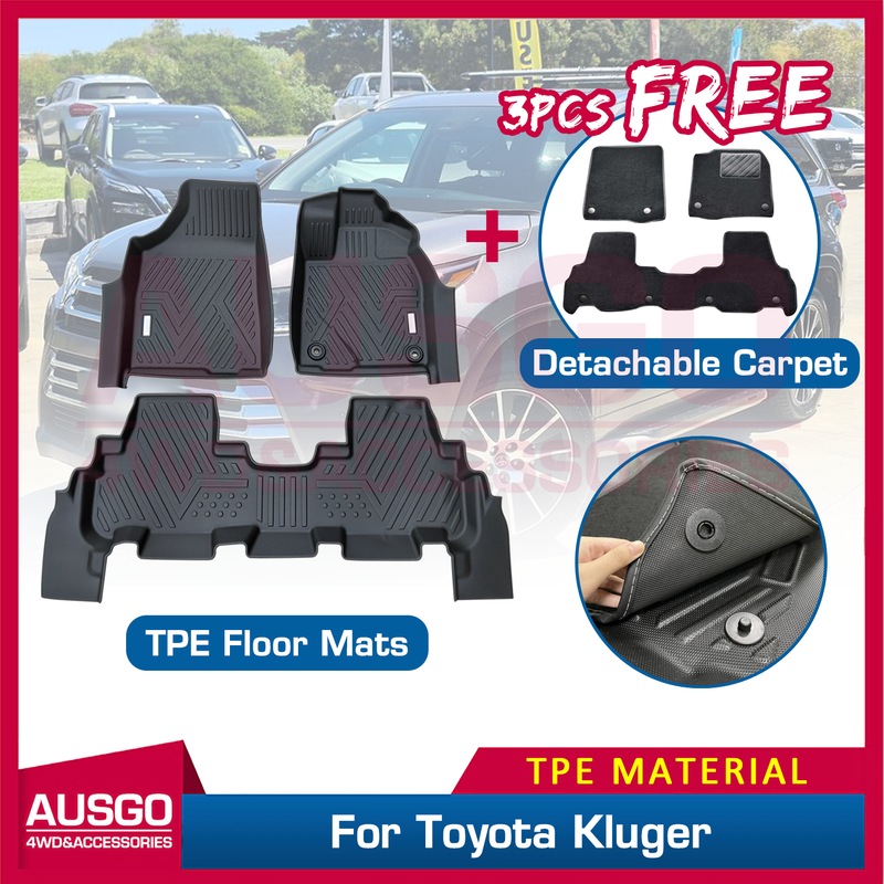 Buy 5D TPE Floor Mats for Toyota Kluger 20132020 Door Sill Covered Car