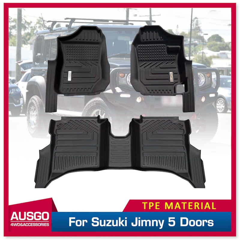 Buy 5D TPE Door Sill Covered Car Floor Mats for Suzuki Jimny XL Manual ...