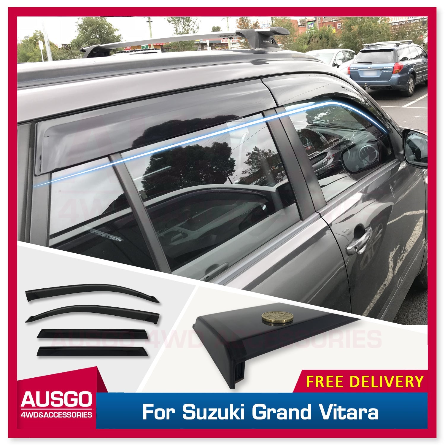 Injection Weather Shields for Suzuki Grand Vitara 2006-2018 Weathershields Window Visors