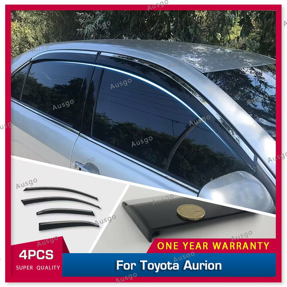 Stainless Steel Weather Shields for Toyota Aurion 2006-2011 Weathershields Window Visors