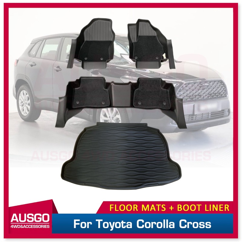 Buy TPE Floor Mats + Cargo Mat for Toyota Corolla Cross Petrol 2022