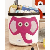 Children's Storage Bin - Elephant (Pink)