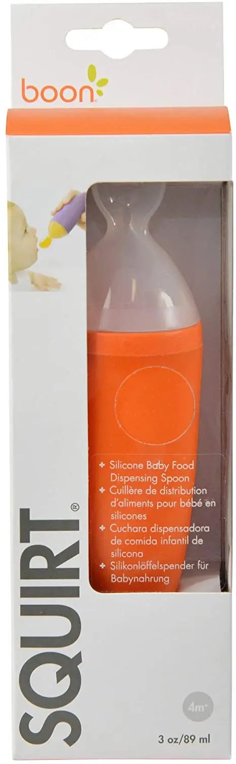 Boon Squirt Baby Food Dispensing Spoon -Orange