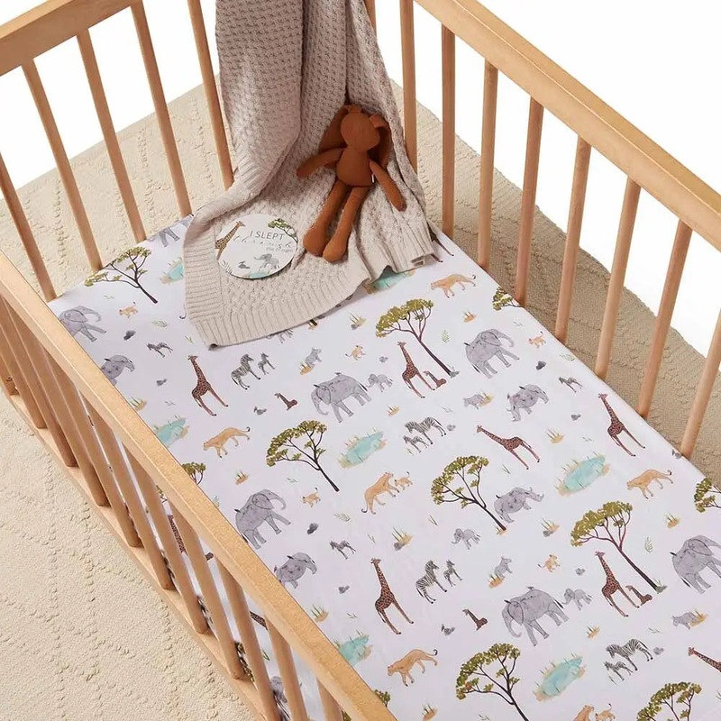 Buy Safari Fitted Cot Sheet MyDeal