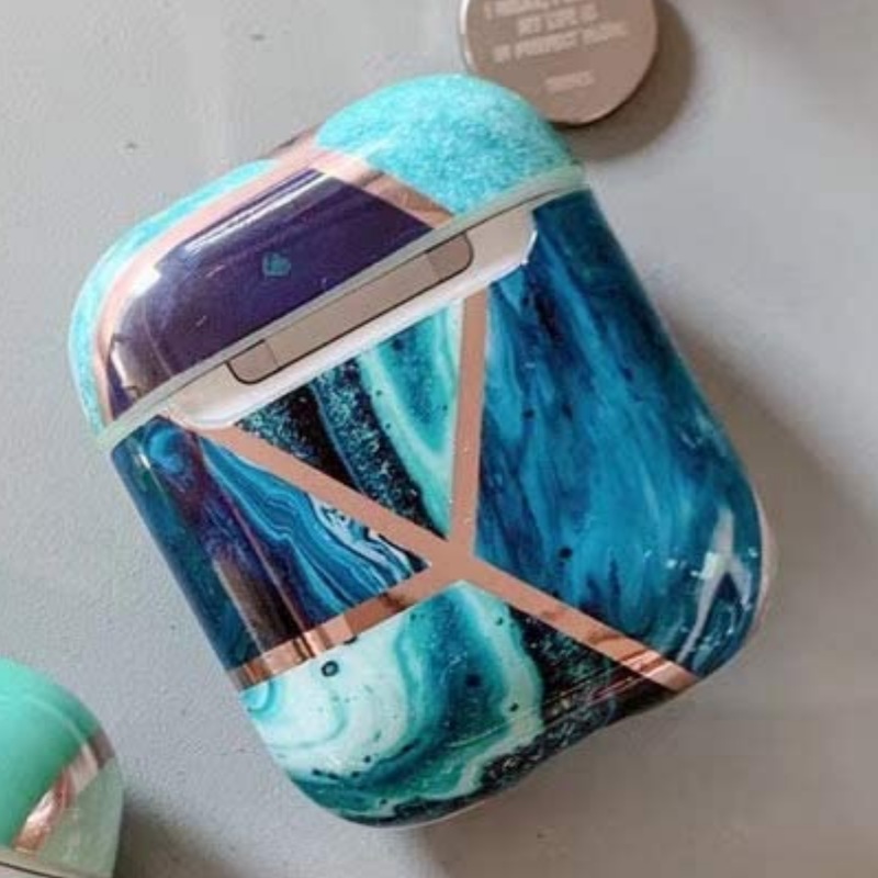 Buy Airpod Case For Apple Airpods Gen 1 & 2 Cute Geometric Art Marble