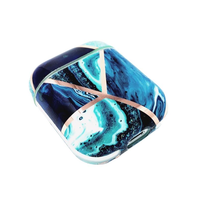 Buy Airpod Case For Apple Airpods Gen 1 & 2 Cute Geometric Art Marble