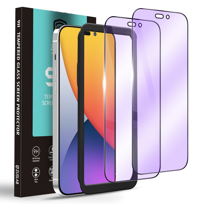 Buy [2 Pack] ZUSLAB iPhone 14 Pro Max AntiBlue Light Tempered Glass