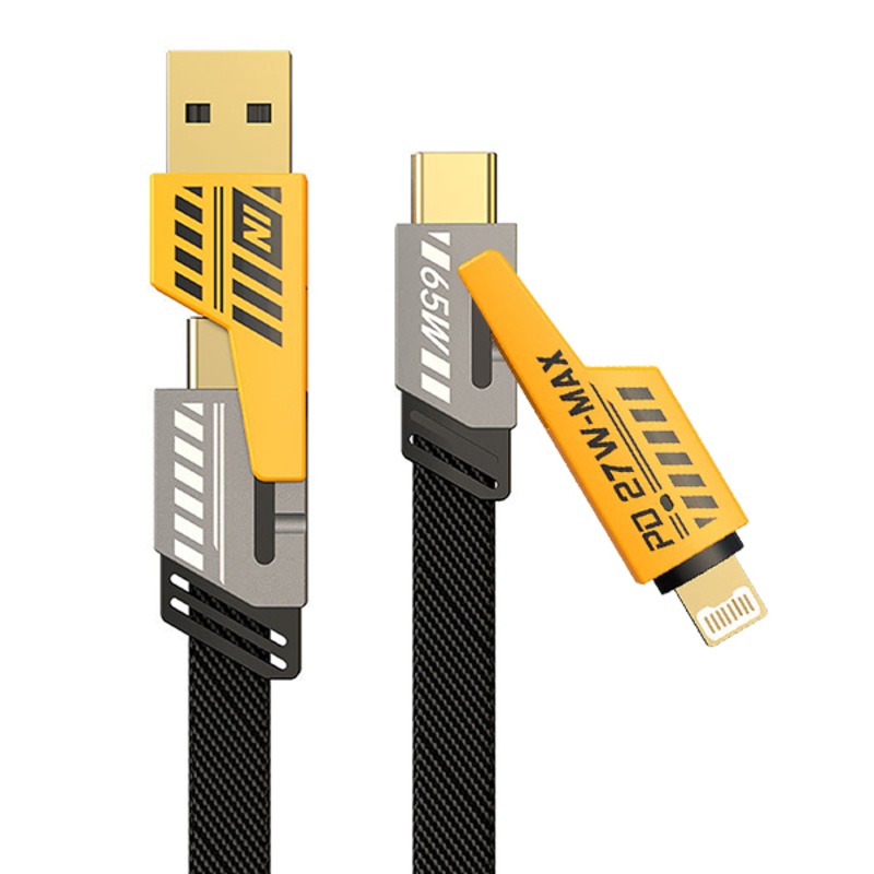 Buy [4in1] ZUSLAB 65W Lightning Cable Fast Charging for Samsung Galaxy