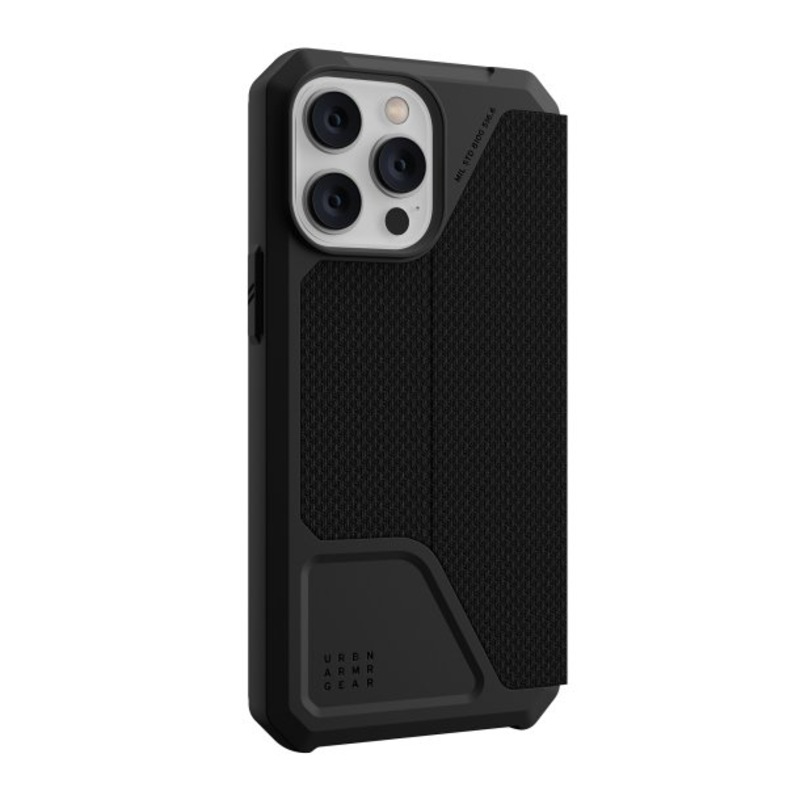 Buy UAG iPhone 14 Pro Max Metropolis Folio Case Kevlar Black MyDeal