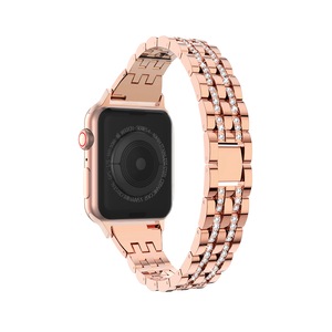 ZUSLAB Apple Watch iWatch Band Series SE 7 6 5 4 3 2 Jewelry Metal Strap 38-40-41MM Rose Gold