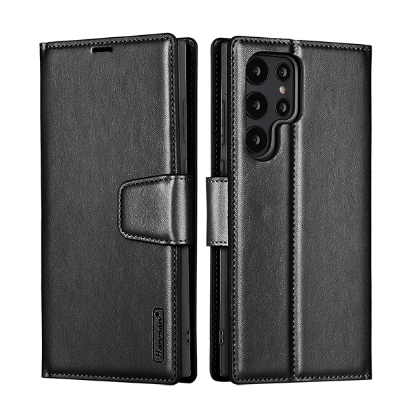 Buy ZUSLAB Galaxy S24 Ultra Case Hanman Leather Wallet Card Cover For   Zuslab Galaxy S24 Ultra Case Hanman Leather Wallet Card Cover For Samsung 2024 Black 11009096 00 